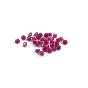Natural African Untreated Ruby <b>Beads</b> AAA Grade Calibrated Rounds 5mm 6mm GIA Certified Variety Brilliant Cut Marquise Square - Product Image 1