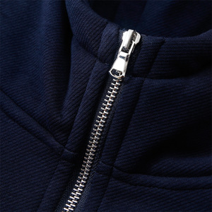 Fourniture d'usine personnalisée de haute qualité col zippé 400g sweats à capuche zippés doublés en polaire sweats à capuche lourds - Product Image 6