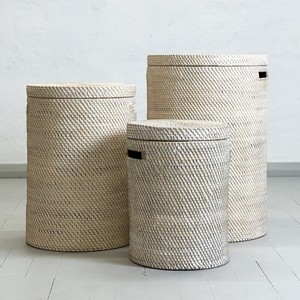 Rattan <b>laundry</b> bins decorative weaving basket bin top quality clothes blankets storage <b>hampers</b> - Product Image 1