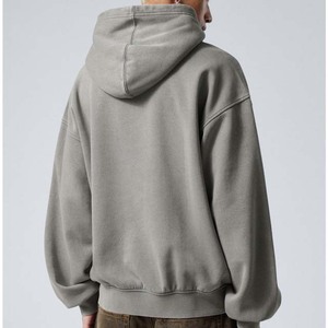 Heather <b>Grey</b> Pullover Hoodie for <b>Men</b> Fleece Customized Streetwear Winter Casual <b>Sweatshirts</b> Plain Oversized <b>Men's</b> Hoodies - Product Image 4