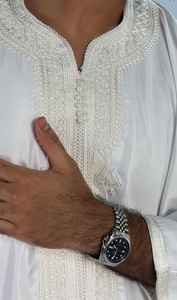 Ropa Islámica, Thobe de Manga Larga para Hombre, Jubba Árabe, Vestido Árabe, Caftán para Hombre Musulmán - Product Image 3