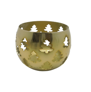 Diseño elegante, decoración navideña, vela votiva redonda de hierro Chapado en latón, votiva para decoraciones de iluminación, hecha a mano, personalizada - Product Image 1