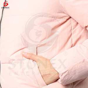 <b>Women's</b> Custom Logo Packable <b>Lightweight</b> Jacket <b>for</b> Winter 2024 Quilted <b>Coat</b> Cotton Filling Custom Logo <b>Women's</b> Puffer <b>Coat</b> - Product Image 4