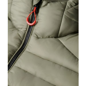 Servicio OEM ODM, Chaqueta Acolchada con Capucha de Lona de Alta Calidad, Delgada, con Logotipo Frontal, para Hombre, Talla Grande, Invierno, Precio al por Mayor - Product Image 3