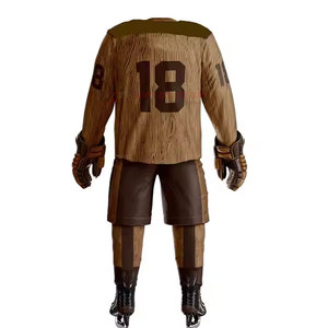 ชุดยูนิฟอร์มฮอกกี้น้ำแข็งแบบระบายอากาศน้ำหนักเบาคุณภาพดีที่สุด ผลิตจากโพลีเอสเตอร์ 100% ปรับแต่งได้ตามต้องการ บริการ OEM แบรนด์ส่วนตัว คุณภาพสูง - Product Image 3