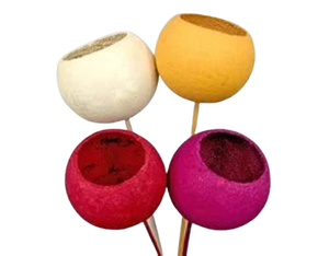 Bell Cup Naturel Séché sur Bâtons Article Décoratif de Noël pour la Maison avec Différentes Tailles et Couleurs - Product Image 1