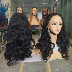 Perruques de cheveux humains vendeur de cheveux vietnamiens bruts 100% à double tirage, couleur noire naturelle extensions de cheveux humains vierges ondulés - Product Image 3