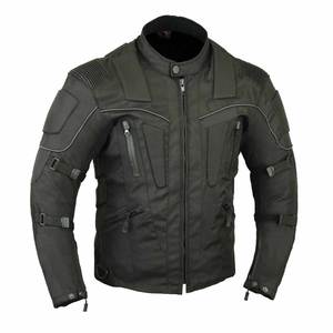 Black Front Padded Inner Production Use Nylon Windproof High Quality Custom Made Pakistan Cordura Biker <b>Jacket</b> - Product Image 2