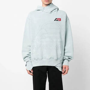 Sudaderas con Capucha de Algodón de Alta Calidad para Hombre, Estilo Urbano Básico, Lavado Ácido, Talla Grande - Product Image 2