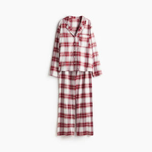 ชุดเดรสผ้าสักหลาดสำหรับผู้หญิงชุดนอนผ้าสักหลาดอ่อนระบายอากาศได้ดีชุดใส่สบายสำหรับใส่ในบ้านชุดนอนผ้าฝ้าย100% ฤดูใบไม้ผลิ - Product Image 4