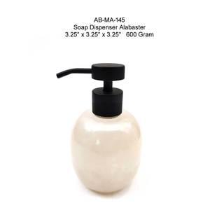 Flacon de lotion moderne en pierre d'albâtre noire fabriqué en Inde, écologique, pour le savon liquide, distributeur manuel de savon, hôtel, maison, meilleur choix - Product Image 5