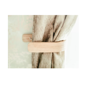 Factory Wholesale Newest <b>Wooden</b> <b>Curtain</b> Tieback With Cotton Rope Design Popular Home Furniture Decorative - Product Image 2