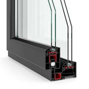 Portes et fenêtres en PVC sur mesure de conception européenne |   Système de fenêtres en PVC à haute efficacité énergétique avec garantie de 5 ans - Product Image 1