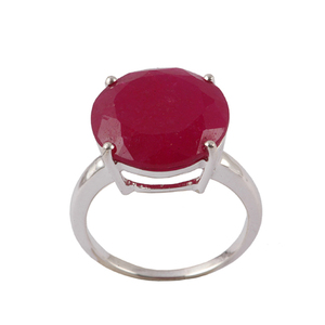 Customized Latest Design Classic 925 Sterling <b>Silver</b> Red Ropada Gemstone <b>Ring</b> High-grade Prong Setting for Party Wholesale Low - Product Image 1