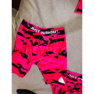 Pantalones cortos de gimnasio de alta calidad para hombre, compresión informal, tejido no tejido, cierre de cintura elástica para correr, venta en línea - Product Image 3