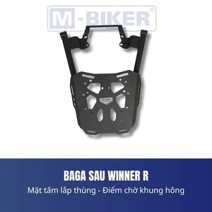 Porte-bagages arrière en aluminium pour Winner R, pour sacoches ou sacs de selle – L'accessoire indispensable pour motard - Product Image 1