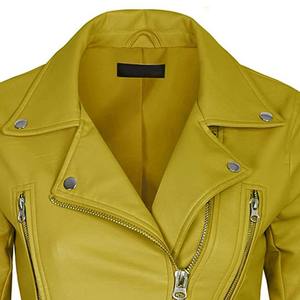 Nueva llegada de las mujeres de alta calidad al por mayor chaqueta de moda de cuero nuevo diseño chaqueta de moda de cuero puro para la venta en línea genuina - Product Image 5