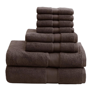 OEM personnalisé couleur unie à séchage rapide ensembles de serviettes de bain design uni essuie-mains style prix d'usine top vente logo personnalisé conception - Product Image 2