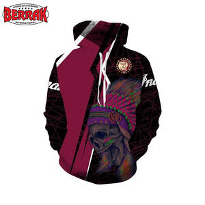 Suministro de fábrica Heavyweight Fleece Vintage Bordado Cremallera Sudadera con capucha Bolsillo de canguro Sudadera con capucha de poliéster para - Product Image 2