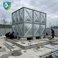 Conteneur de stockage d'eau modulaire galvanisé HDG sur mesure à installation rapide