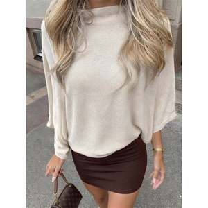 Cardigan décontracté pour femme, fait main, à manches chauve-souris, avec boutons et imprimé - Product Image 4