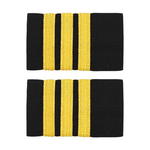 Insigne d'épaulette de marine royale brodé à la main de qualité supérieure avec options d'étiquettes de logo de marque personnalisées pour les applications uniformes formelles - Product Image 1