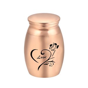 2025 oro acabado hecho a mano Metal urnas tarro Mini tamaño cenizas humanas urnas tarro - Product Image 2