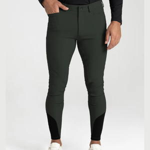 Pantalons d'équitation pour hommes, coupe ajustée, tissu extensible respirant et durable, pour la performance équestre, jodhpurs d'équitation - Product Image 1