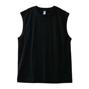 Camiseta de Tirantes Casual de Verano para Hombre, 100% Algodón, Color Sólido, Transpirable, Ecológica, Talla Grande, Corte Regular, Tejida - Product Image 4