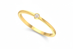 Bague solitaire moderne en diamant flottant, parfaite pour les mariages, les fêtes de fiançailles et la mode quotidienne. - Product Image 3