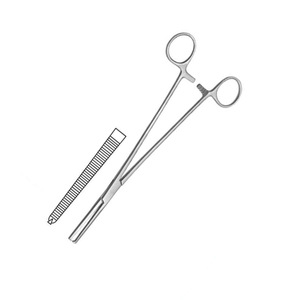 คีมหนีบช่องคลอดทางนรีเวชแบบโค้งงอ24ซม. เครื่องมือผ่าตัด - Product Image 6