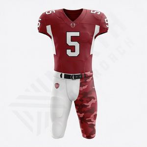 Ensemble d'uniformes de football américain 7v7 en polyester 100% en vrac, personnalisé, respirant, sans manches, imprimé, vêtements de performance pour équipe athlétique - Product Image 1