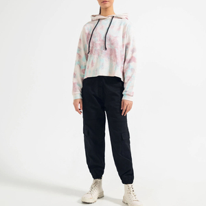 Sudadera con capucha de manga larga a la moda para mujer de alta calidad, superventas, estilo Tie Dye con bordado, Tops de temporada de invierno, cuello con capucha - Product Image 6