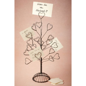 Porte-cartes en fil de fer de haute qualité, finition noire, parfait pour Noël, la maison, les fêtes, la décoration de table, porte-cartes - Product Image 1