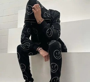 ชุดวอร์มลำลองสำหรับผู้ชายมีฮู้ดผ้า100% กันยับสบายระบายอากาศได้ดี - Product Image 3