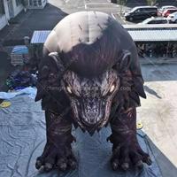 Lion Gonflable Géant Effrayant Chenghuang 2026 en Tissu Oxford avec Chargement USB pour Halloween, Maisons Hantées, Fêtes et Carnavals