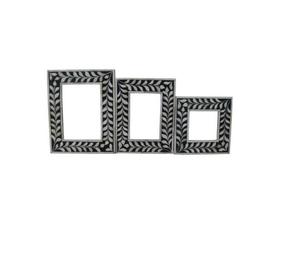 กรอบรูปฝังกระดูกโบราณทำด้วยมืออย่างสวยงามกรอบรูปฝังกระดูกเฟอร์นิเจอร์บ้านและห้องนั่งเล่นทำมืออย่างสวยงาม - Product Image 4