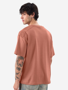 Camiseta de punto para hombre al por mayor con hombros caídos, de alta calidad, poliéster/algodón, colores personalizados, estilo urbano, OEM, básica - Product Image 5