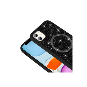 Funda de lujo Netzy Titanium Gray para iPhone 11, compatible con carga Magsafe, diseño de diamante, cubierta de silicona Safa Mosaic Ins - Product Image 5