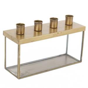 Applique murale en fer minimaliste nordique, porte-bougie cylindrique en métal noir décoratif pour bougies coniques et bougies piliers, moderne - Product Image 5