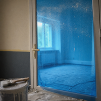 Film de protection PE bleu 40 microns pour cadre de fenêtre, profilé aluminium, tapis de sol et panneau sandwich – Rouleau de protection de surface à largeur personnalisée
