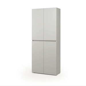 Mueble de Salón de Diseño Moderno Terraneo con Tiradores Empotrados, 4 Puertas, 7 Estantes Ajustables, Material de Madera - Product Image 1