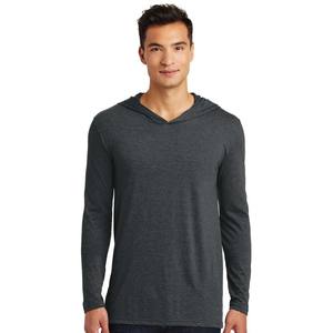 T-shirt léger et décontracté à manches longues pour hommes, pull à capuche avec cordon de serrage et poche pour hommes - Product Image 1