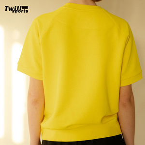 เสื้อยืดกีฬาผู้หญิง ผ้าทวิลล์ สปอร์ต ปักโลโก้ตามสั่ง ผ้าฝ้าย 100% ทรงหลวม คอกลม คุณภาพสูง ดีไซน์ปักลายลำลองสำหรับฤดูร้อน - Product Image 5