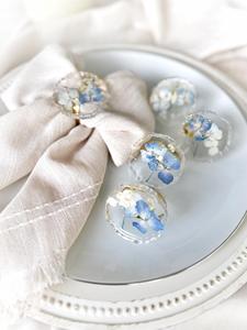 Anillo de Servilleta de Resina, Decoración de Mesa para Restaurante, Boda, Fiesta, Anillos de Servilleta de Resina Hechos a Mano, Anillo de Servilleta Personalizado - Product Image 5