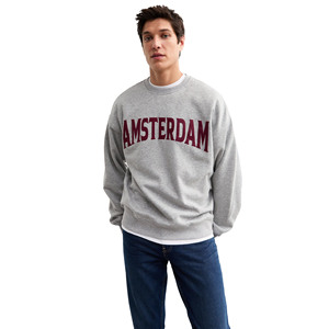 Fabricante Mayorista OEM, Sudadera de Algodón con Logotipo Frontal, Cuello Redondo, Talla Grande, Personalizada con Bordado e Impresión, Unisex, Invierno, Ecológica - Product Image 1