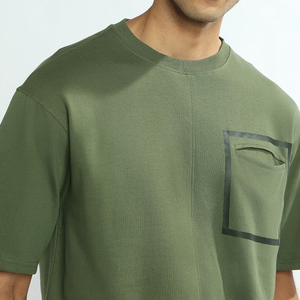 Ensembles de velours côtelé en coton biologique pour hommes Premium deux pièces taille moyenne respirant écologique tenue décontractée Service OEM pour les commandes en gros - Product Image 3