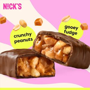Barres chocolatées Keto N!CK'S aux cacahuètes et fudge, lot de 15 (40g chacune) - Product Image 6