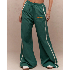 Pantalones Deportivos de Invierno para Mujer al por Mayor, Pantalones de Chándal de Cintura Alta con Rayas Laterales Pintadas, Ropa Deportiva para Correr, Gimnasio, Fábrica de Pantalones Deportivos - Product Image 4