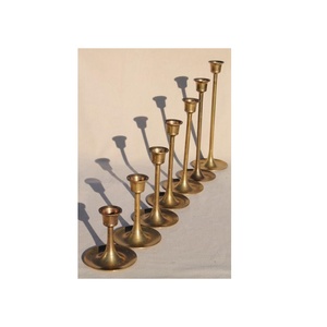 Brass Candle Stand Handmade Home <b>Table</b> Centerpieces Decorative White <b>Tall</b> Candelabra Candle Stand with Sale Product - Product Image 5
